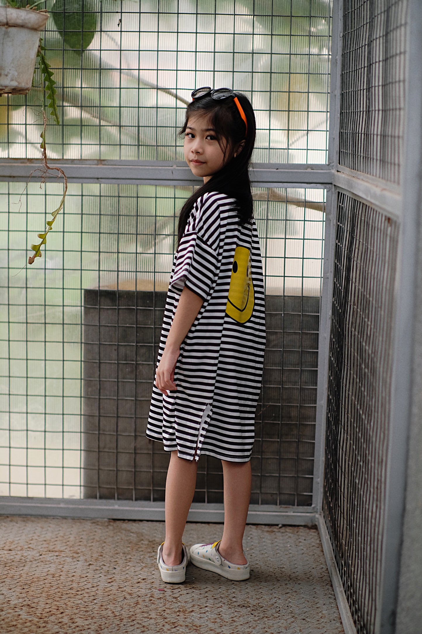 Stripe Loose Shirt Dress