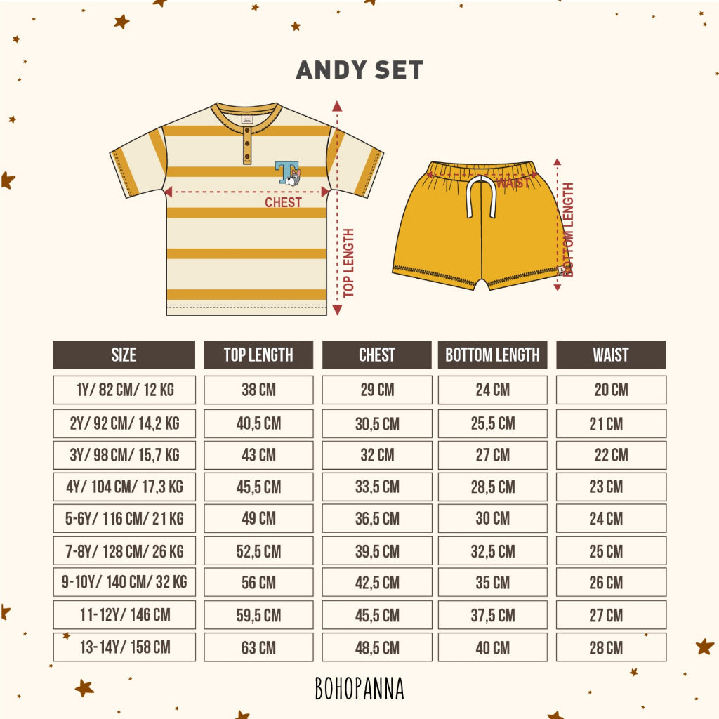 UNISEX STRIPE SET ANDY