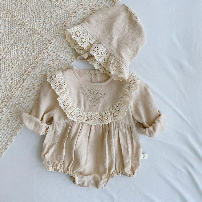 Luna Romper With Bonet