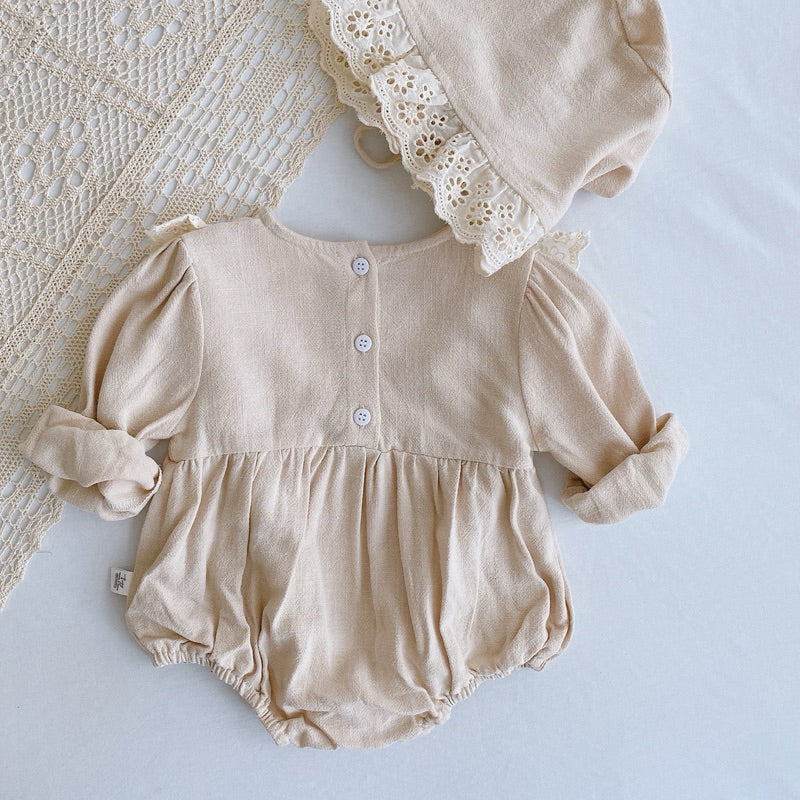 Luna Romper With Bonet