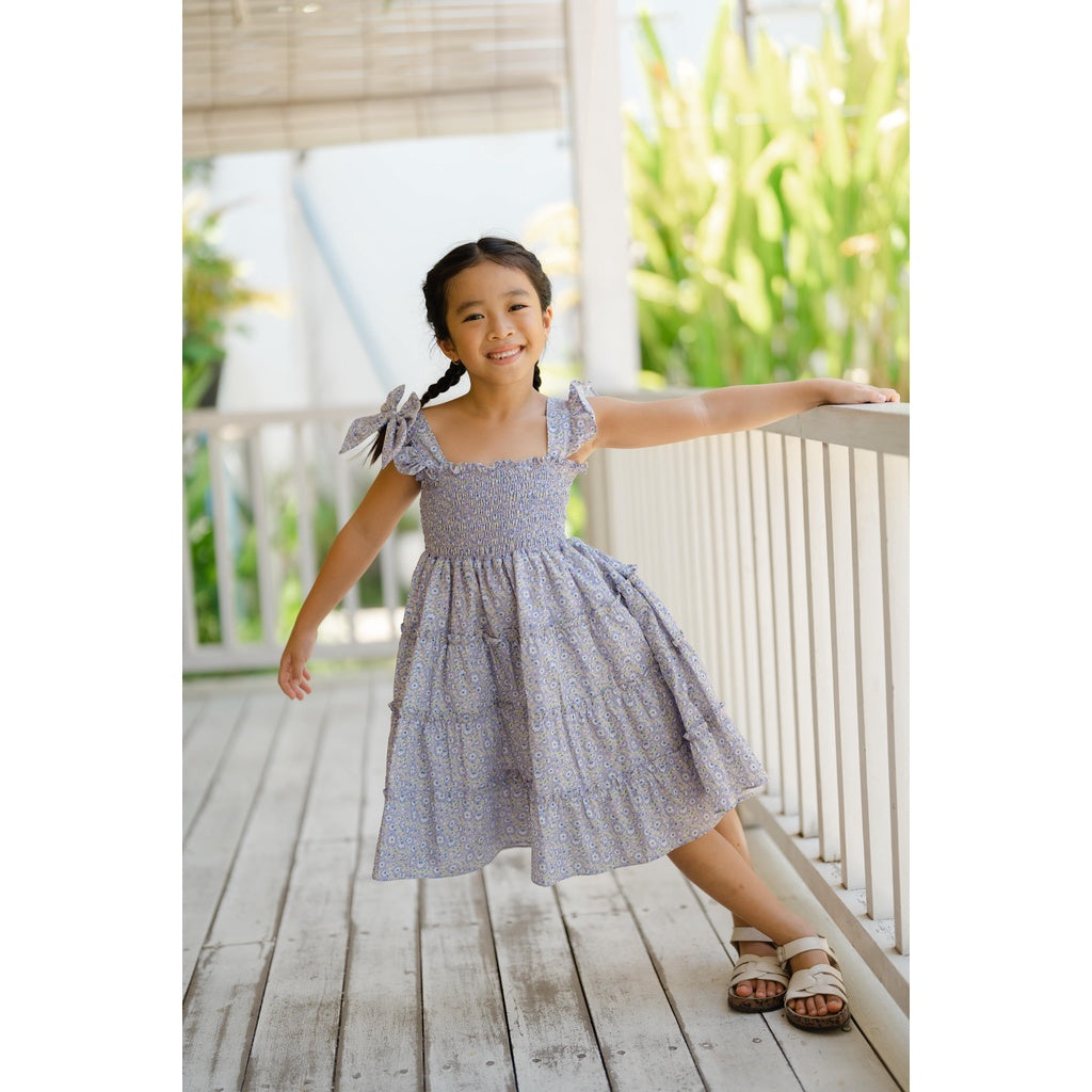 Eva Smocked Bohemian Kids Dress