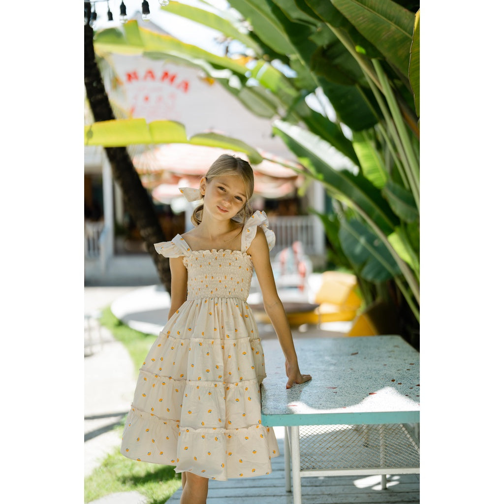 Eva Smocked Bohemian Kids Dress