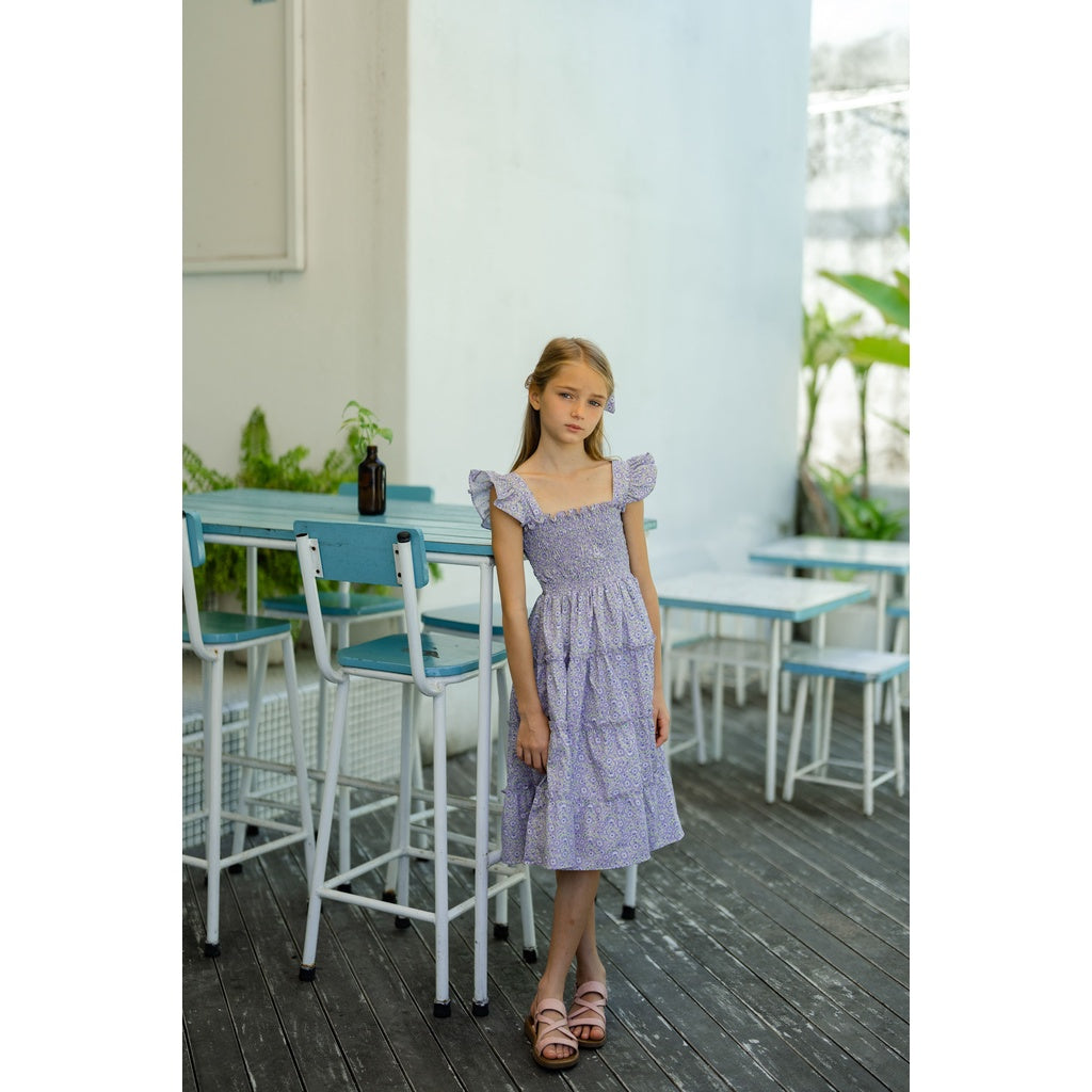 Eva Smocked Bohemian Kids Dress