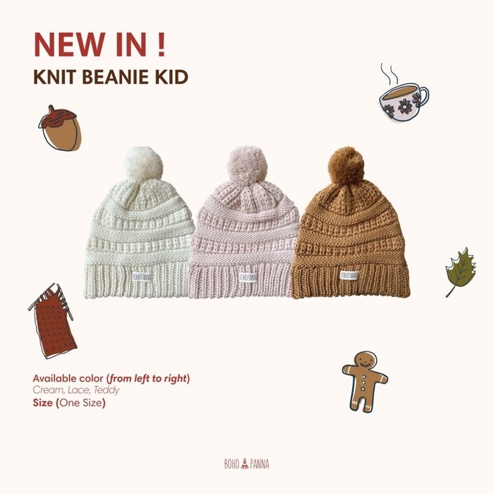 KNIT BEANIE KID