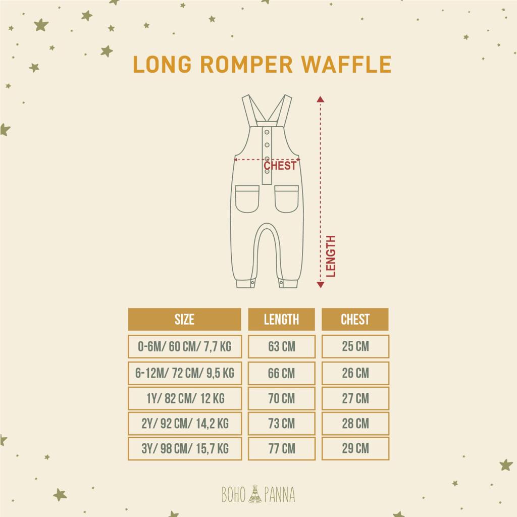 LONG ROMPER WAFFLE