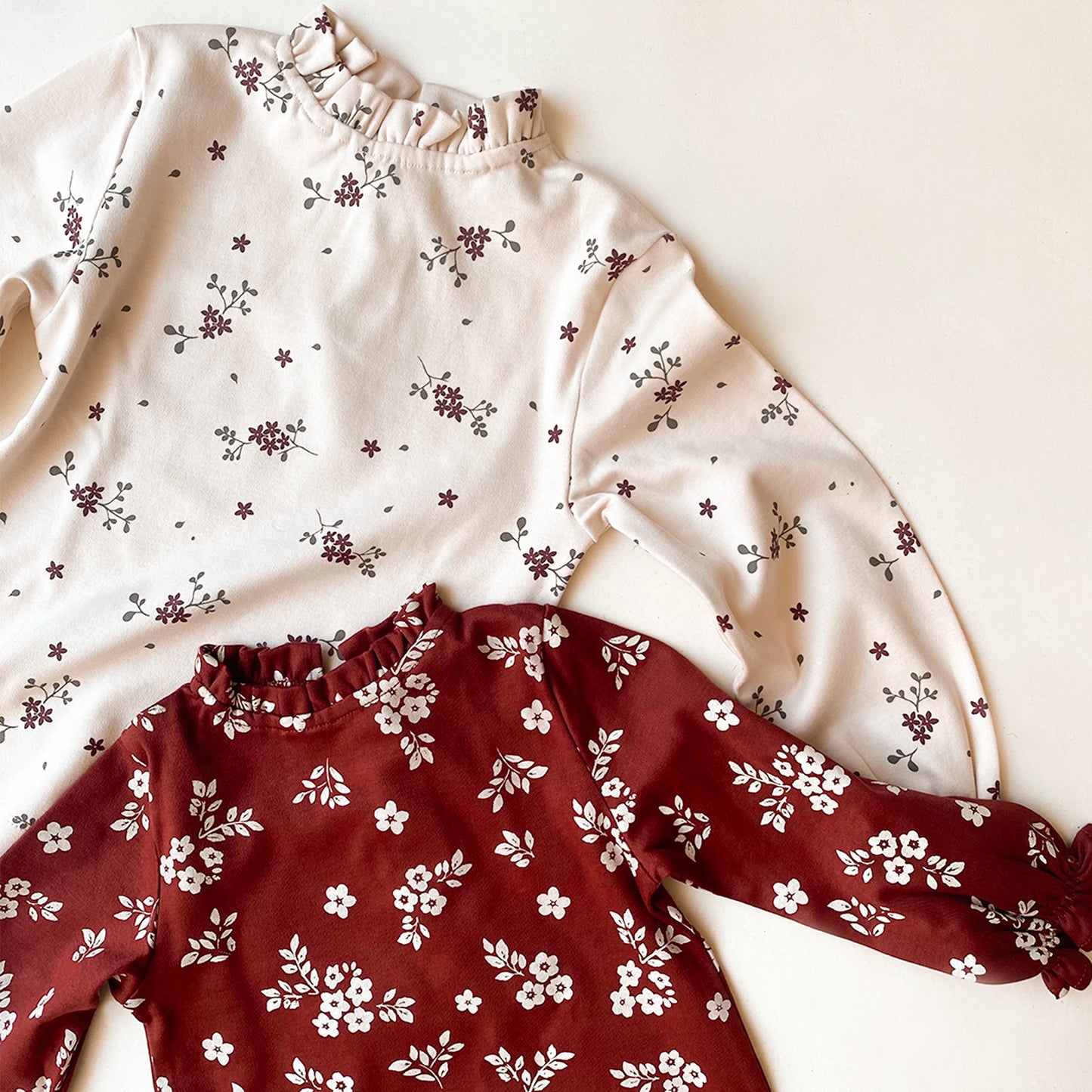 Long Top Ruffle Neck