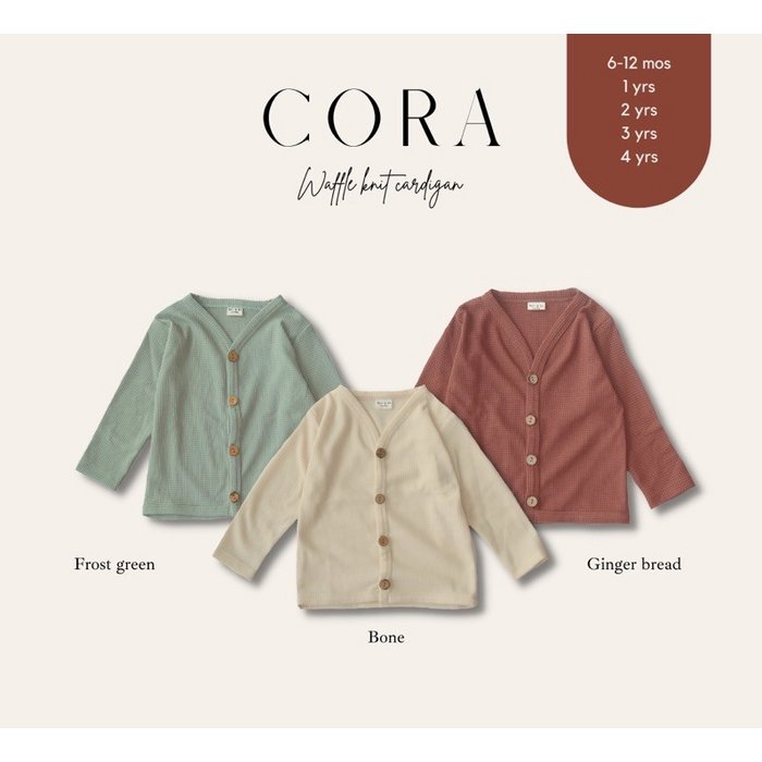 Cora Cardigan - Waffle Knit