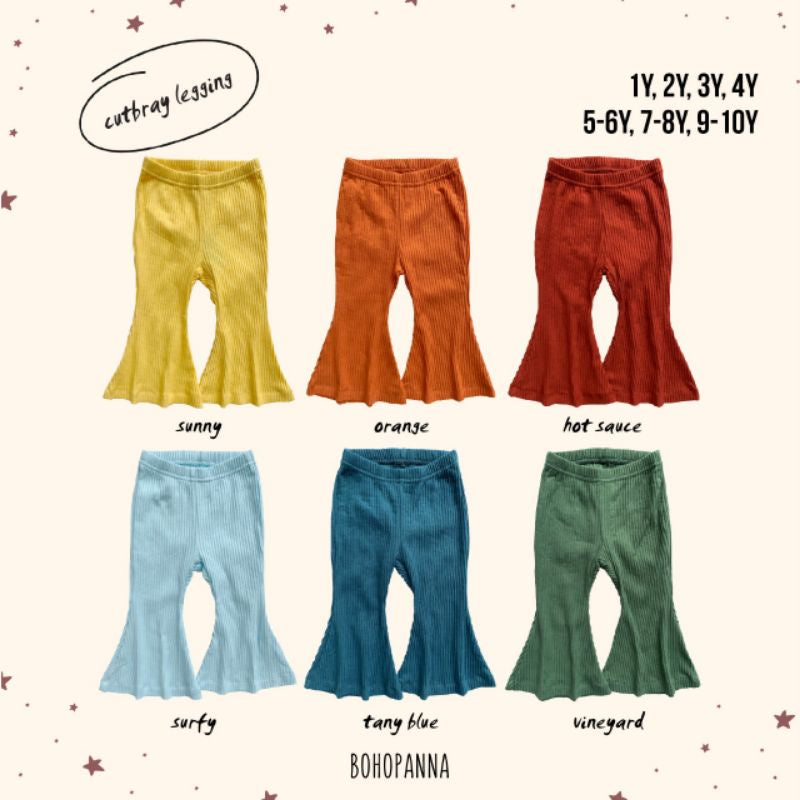 Cutbray /Flare Pants Candy Color