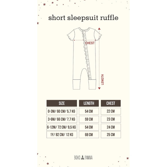 VOL 2 ZIPPER SLEEP SUIT RUFFLE